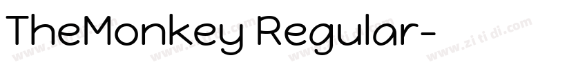TheMonkey Regular字体转换